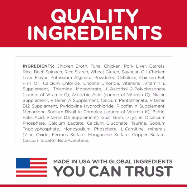 imageHills Science Diet Wet Cat Food Adult 11 for Senior Cats Healthy Cuisine Seared Tuna amp Carrot Recipe 28 oz Cans 24PackAdult 11  Tuna amp Carrot