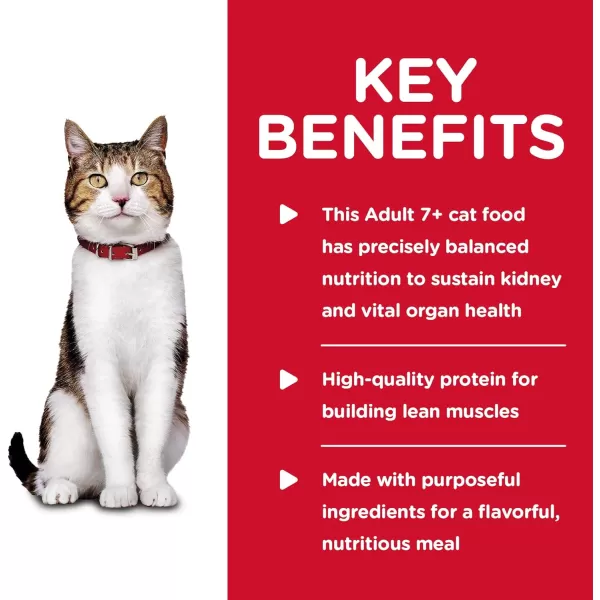 imageHills Science Diet Wet Cat Food Adult 7 Savory Beef Entre 55 oz Cans 24PackSavory Turkey