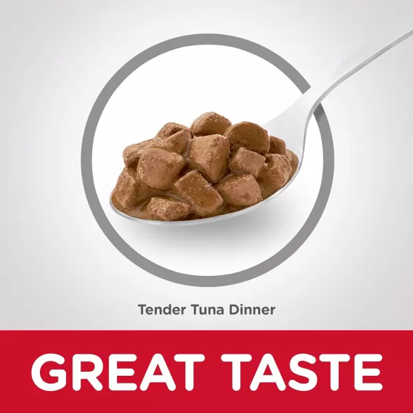imageHills Science Diet Wet Cat Food Adult 7 Tender Tuna Dinner 55 oz Cans 24PackTender Tuna  Chunks amp Gravy
