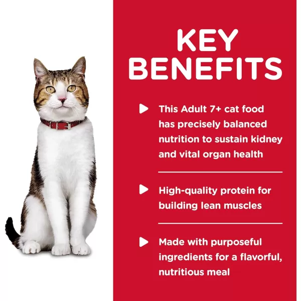 imageHills Science Diet Wet Cat Food Adult 7 for Senior Cats Minced Savory Chicken Recipe 29 oz Cans 24PackChicken 29 Ounce Pack of 24