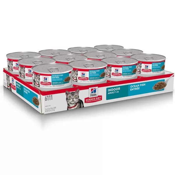 imageHills Science Diet Wet Cat Food Adult Indoor Ocean Fish Recipe 55 oz Cans 24PackHills Science Diet Wet Cat Food Adult Indoor Ocean Fish Recipe 55 oz Cans 24Pack