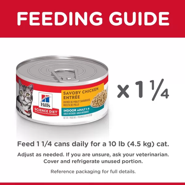 imageHills Science Diet Wet Cat Food Adult Indoor Savory Chicken Recipe 55 oz Cans 24PackHills Science Diet Wet Cat Food Adult Indoor Savory Chicken Recipe 55 oz Cans 24Pack