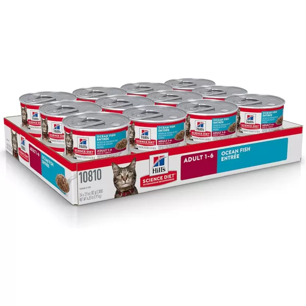 imageHills Science Diet Wet Cat Food Adult Minced Ocean Fish Recipe 29 oz Cans 24Pack29 Ounce Pack of 24