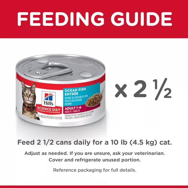 imageHills Science Diet Wet Cat Food Adult Minced Ocean Fish Recipe 29 oz Cans 24Pack29 Ounce Pack of 24