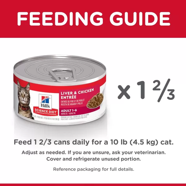 imageHills Science Diet Wet Cat Food Adult Savory Turkey Recipe 55 oz Cans 24PackLiver amp Chicken