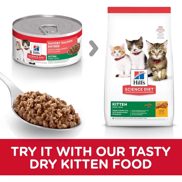 imageHills Science Diet Wet Cat Food Kitten Savory Salmon Recipe 29 oz Cans 24PackHills Science Diet Wet Cat Food Kitten Savory Salmon Recipe 29 oz Cans 24Pack