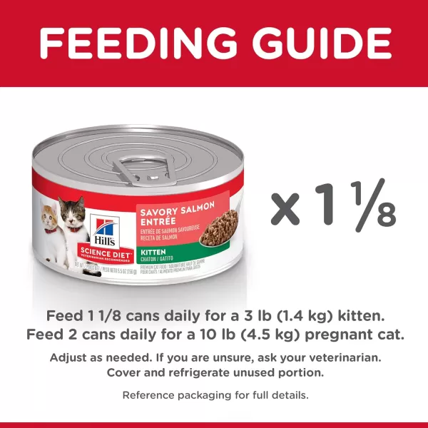 imageHills Science Diet Wet Cat Food Kitten Savory Salmon Recipe 55 oz Cans 24PackHills Science Diet Wet Cat Food Kitten Savory Salmon Recipe 55 oz Cans 24Pack