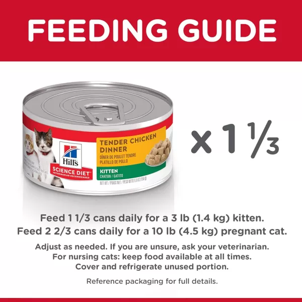 imageHills Science Diet Wet Cat Food Kitten Savory Turkey Entre 55 oz Cans 24PackChicken 55 Ounce Pack of 24