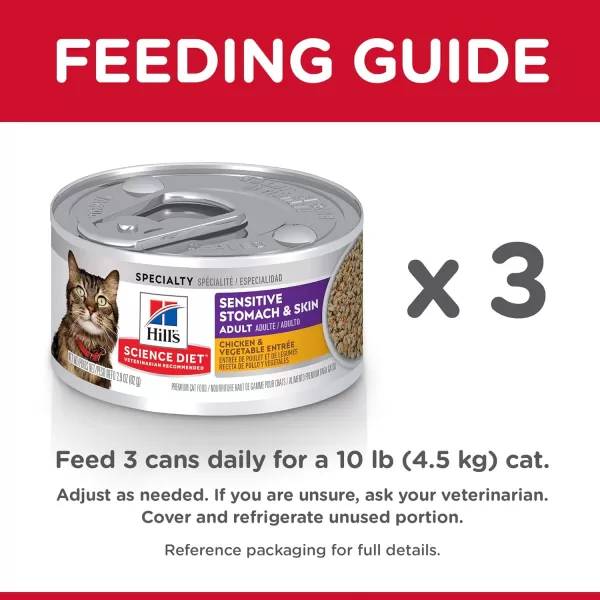 imageHills Science Diet Wet Cat Food Sensitive Stomach amp Skin Chicken amp Vegetable Recipe 29 oz Cans 24PackHills Science Diet Wet Cat Food Sensitive Stomach amp Skin Chicken amp Vegetable Recipe 29 oz Cans 24Pack