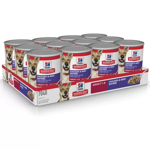 imageHills Science Diet Wet Dog Food Adult 16 Chicken amp Beef Entre 13 oz Cans 12PackHills Science Diet Wet Dog Food Adult 16 Chicken amp Beef Entre 13 oz Cans 12Pack