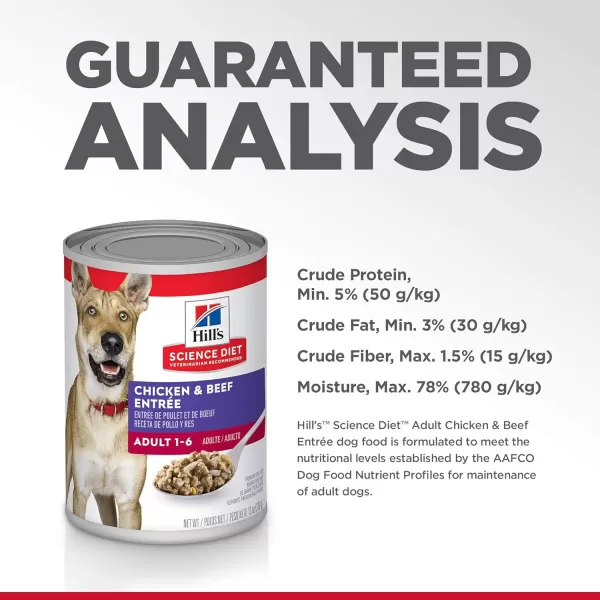 imageHills Science Diet Wet Dog Food Adult 16 Chicken amp Beef Entre 13 oz Cans 12PackHills Science Diet Wet Dog Food Adult 16 Chicken amp Beef Entre 13 oz Cans 12Pack