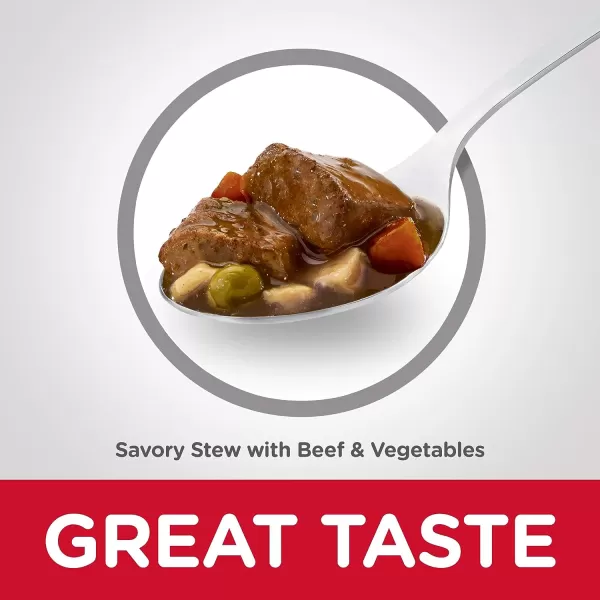 imageHills Science Diet Wet Dog Food Adult 16 Savory Stew with Chicken amp Vegetables 128 oz Cans Pack of 12Beef amp Vegetables 128 Ounce Pack of 12
