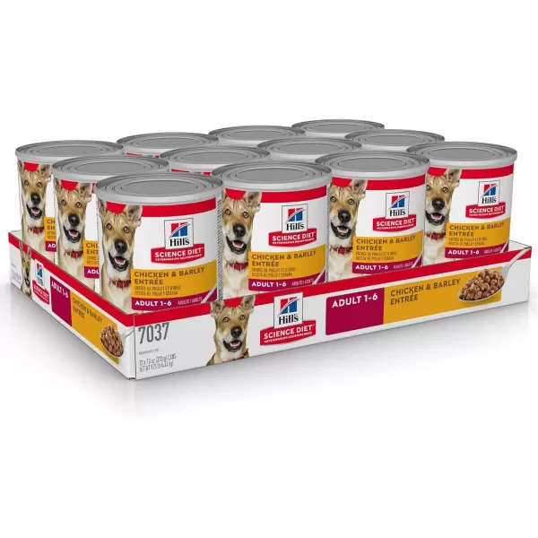 imageHills Science Diet Wet Dog Food Adult 16 Savory Stew with Chicken amp Vegetables 128 oz Cans Pack of 12Chicken amp Barley 13 Ounce Pack of 12