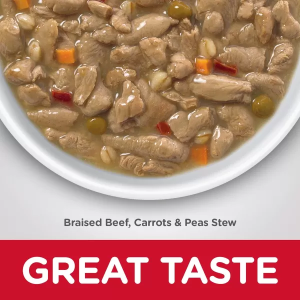 imageHills Science Diet Wet Dog Food Adult Healthy Cuisine Braised Beef Carrots amp Peas Stew 125 oz Cans 12PackBraised Beef Carrots amp Peas