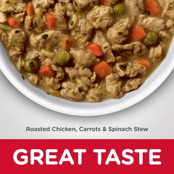 imageHills Science Diet Wet Dog Food Adult Healthy Cuisine Braised Beef Carrots amp Peas Stew 125 oz Cans 12PackRoasted Chicken Carrots amp Spinach