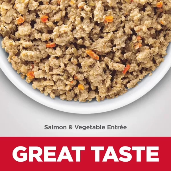 imageHills Science Diet Wet Dog Food Adult Sensitive Stomach amp Skin Tender Turkey amp Rice Stew 125 oz Cans 12PackSalmon amp Vegetable