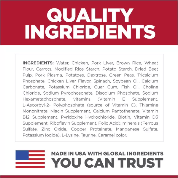 imageHills Science Diet Wet Dog Food Puppy Savory Stew with Chicken amp Vegetables Recipe 128 oz Cans 12PackChicken amp Vegetables