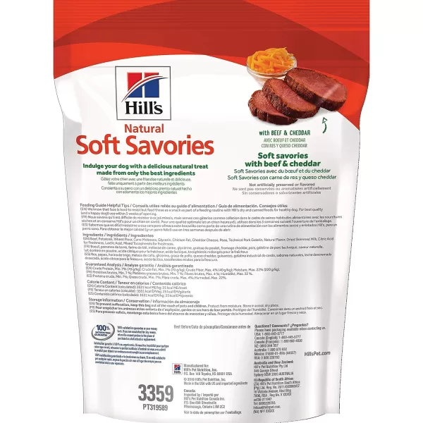 imageHills Soft Dog Treats Soft Savories with Chicken amp Yogurt Dog Snacks Healthy Dog Treats 8 oz BagBeef amp Cheddar