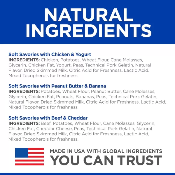 imageHills Soft Dog Treats Soft Savories with Chicken amp Yogurt Dog Snacks Healthy Dog Treats 8 oz BagVariety Pack