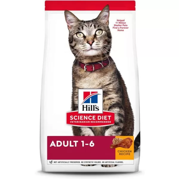imageHills Pet Nutrition Science Diet Dry Cat Food Adult Chicken Recipe 16 lb BagHills Pet Nutrition Science Diet Dry Cat Food Adult Chicken Recipe 16 lb Bag