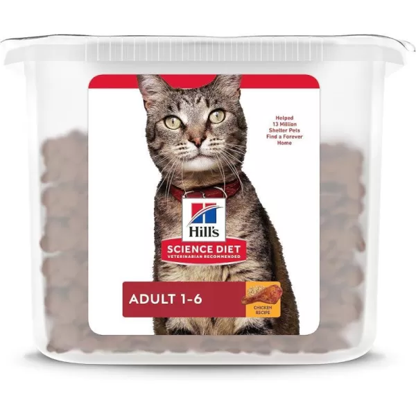 imageHills Pet Nutrition Science Diet Dry Cat Food Adult Chicken Recipe 20 lb Pantry PackHills Pet Nutrition Science Diet Dry Cat Food Adult Chicken Recipe 20 lb Pantry Pack