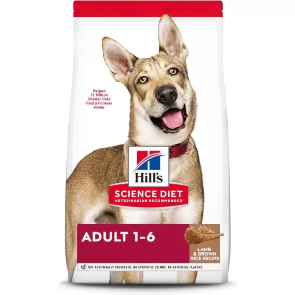imageHills Pet Nutrition Science Diet Dry Dog Food Adult Lamb Meal amp Brown Rice Recipe 33 lb BagLamb Meal amp Brown Rice 33 Pound Pack of 1