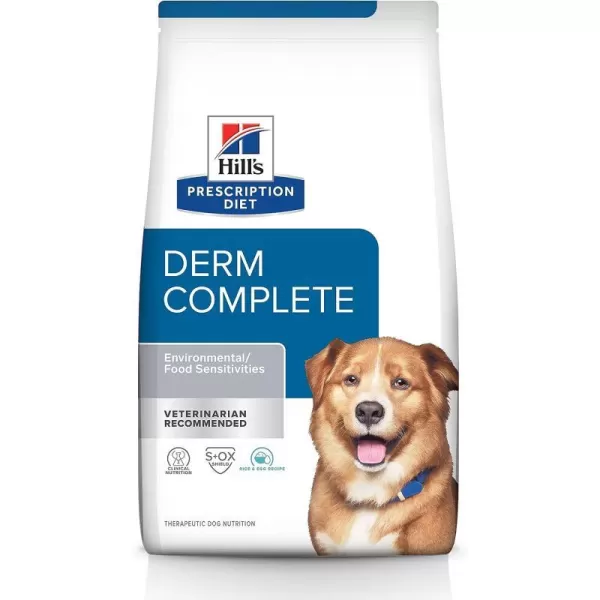 imageHills Prescription Diet Derm Complete Skin amp Food Sensitivities Dry Dog Food Veterinary Diet 65 lb BagHills Prescription Diet Derm Complete Skin amp Food Sensitivities Dry Dog Food Veterinary Diet 65 lb Bag