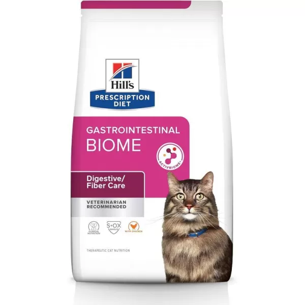 imageHills Prescription Diet Gastrointestinal Biome DigestiveFiber Care Chicken amp Vegetable Stew Wet Cat Food Veterinary Diet 29 oz Cans 24Pack4 Pound Pack of 1