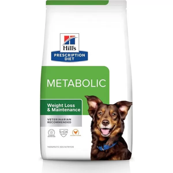 imageHills Prescription Diet Metabolic Weight Management Chicken Flavor Dry Dog Food Veterinary Diet 176 lb BagChicken 77 Pound Pack of 1