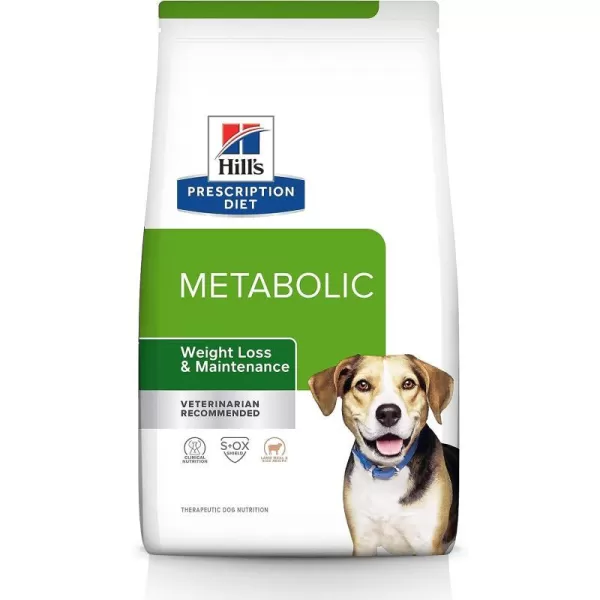 imageHills Prescription Diet Metabolic Weight Management Chicken Flavor Dry Dog Food Veterinary Diet 176 lb BagLamb Meal amp Rice Formula 176 Pound Pack of 1