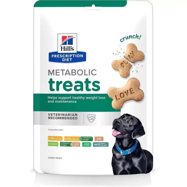 imageHills Prescription Diet Metabolic Weight Management Dog Treats Veterinary Diet 12 oz BagMetabolic Treats 12 Ounce Pack of 1