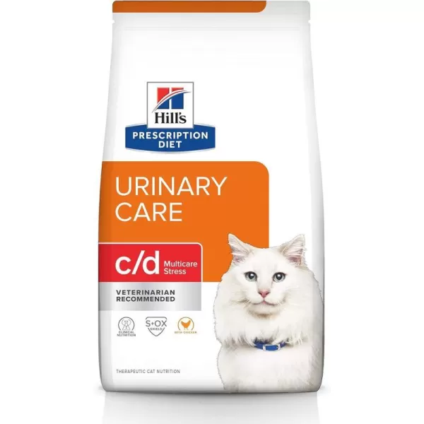 imageHills Prescription Diet cd Multicare Stress Urinary Care with Chicken Dry Cat Food Veterinary Diet 176 lb BagHills Prescription Diet cd Multicare Stress Urinary Care with Chicken Dry Cat Food Veterinary Diet 176 lb Bag
