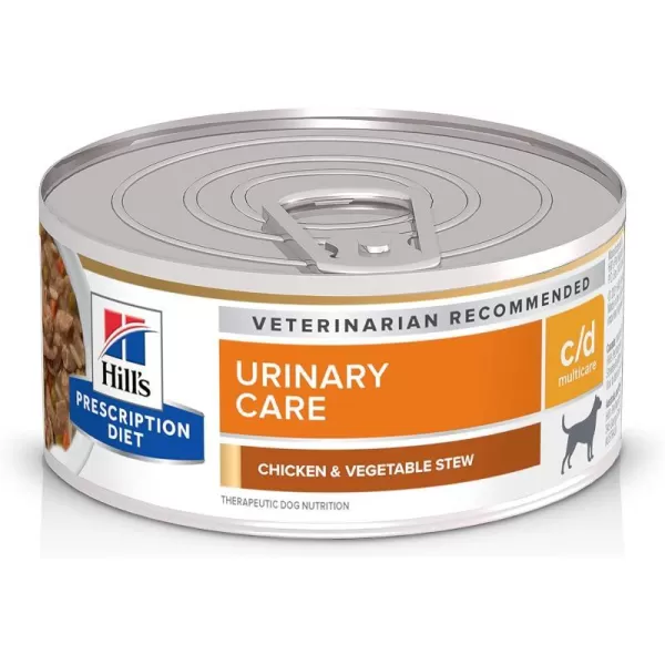 imageHills Prescription Diet cd Multicare Urinary Care Chicken Flavor Wet Dog Food Veterinary Diet 13 oz Cans 12PackChicken 24 x 55 oz