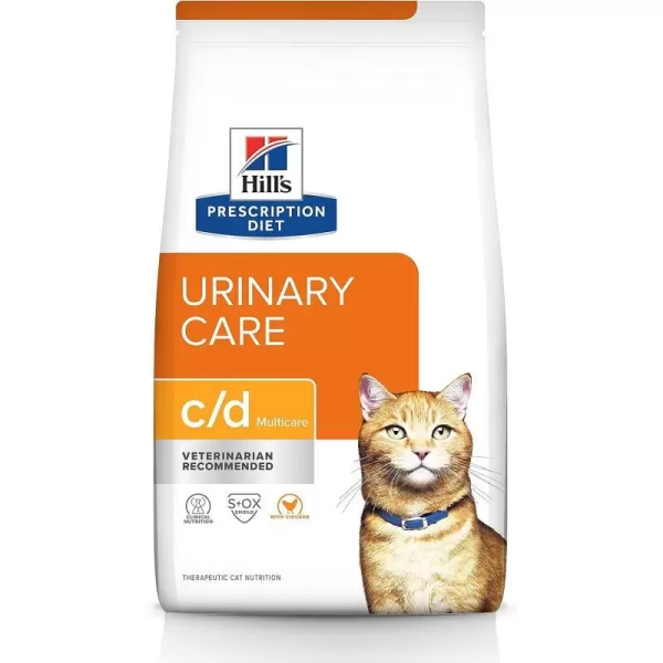 imageHills Prescription Diet cd Multicare Urinary Care with Chicken Dry Cat Food Veterinary Diet 85 lb BagChicken 85 Pound Pack of 1