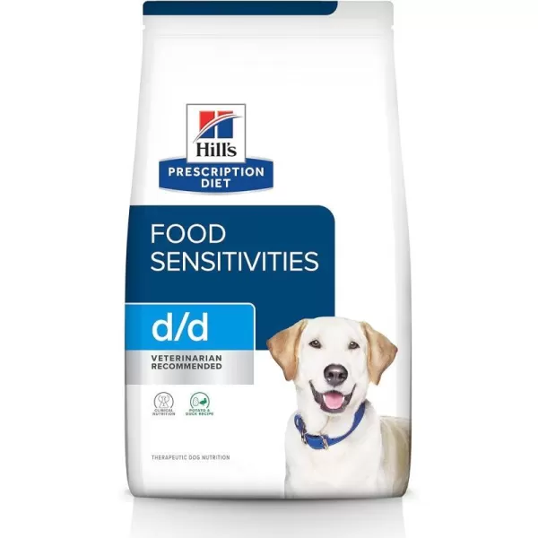 imageHills Prescription Diet dd SkinFood Sensitivities Potato amp Duck Formula Dry Dog Food Veterinary Diet 8 lb Bag8 Pound Pack of 1