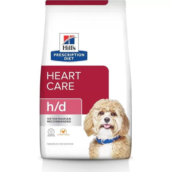 imageHills Prescription Diet hd Heart Care Chicken Flavor Dry Dog Food Veterinary Diet 176 lb Bag176 Pound Pack of 1