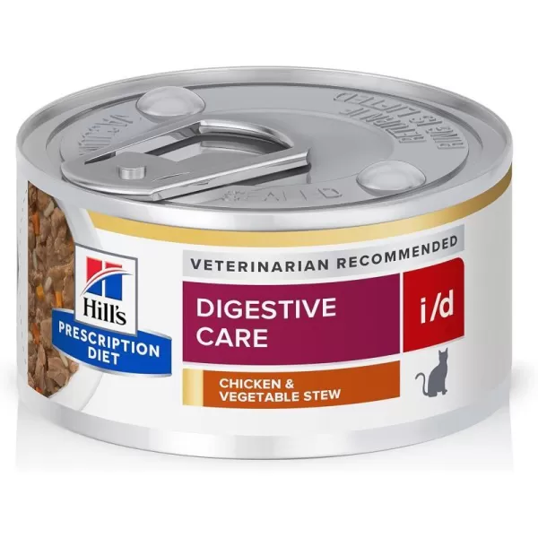 imageHills Prescription Diet id Digestive Care Chicken Flavor Dry Cat Food Veterinary Diet 85 lb Bag29 Ounce Pack of 24