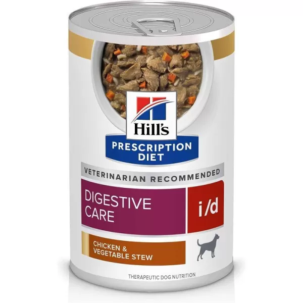 imageHills Prescription Diet id Digestive Care Chicken amp Vegetable Stew Canned Dog Food Veterinary Diet 125 oz 12Pack Wet Food125 Ounce Pack of 12