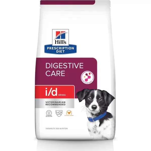 imageHills Prescription Diet id Stress Digestive Care Chicken Flavor Dry Dog Food Veterinary Diet 1433 lb Bag8 Pound Pack of 1