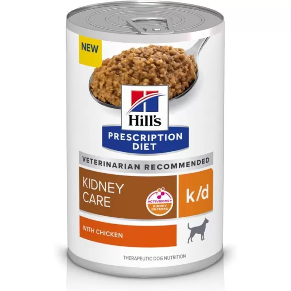 imageHills Prescription Diet kd Kidney Care Beef amp Vegetable Stew Wet Dog Food Veterinary Diet 125 oz Cans 12PackChicken 12 x 13 oz