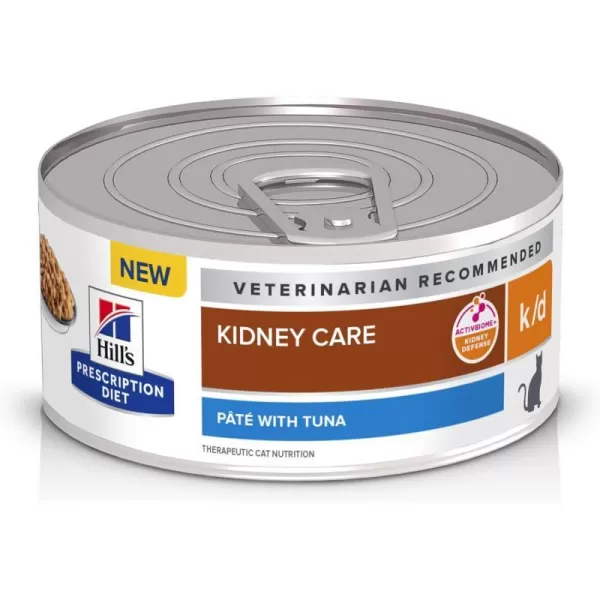 imageHills Prescription Diet kd Kidney Care with Tuna Wet Cat Food Veterinary Diet 55 oz Cans 24PackPt Tuna 24 x 55 oz