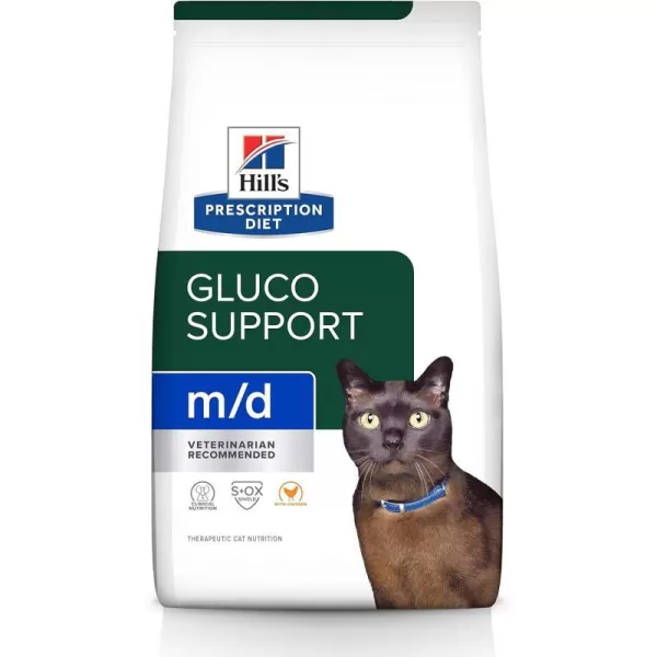 imageHills Prescription Diet md GlucoSupport Chicken Flavor Dry Cat Food Veterinary Diet 85 lb BagHills Prescription Diet md GlucoSupport Chicken Flavor Dry Cat Food Veterinary Diet 85 lb Bag