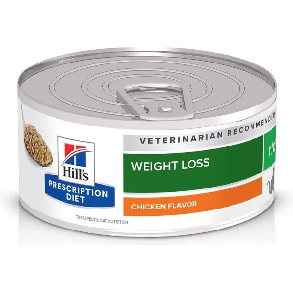 imageHills Prescription Diet rd Weight Reduction Chicken Flavor Wet Cat Food Veterinary Diet 55 oz Cans 24Pack24 x 55 oz Cans