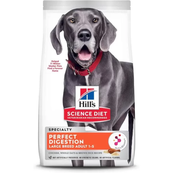 imageHills Science Diet Adult Large Breed Dog Dry Food Perfect Digestion Chicken Recipe 22 lb Bag22 Pound Pack of 1