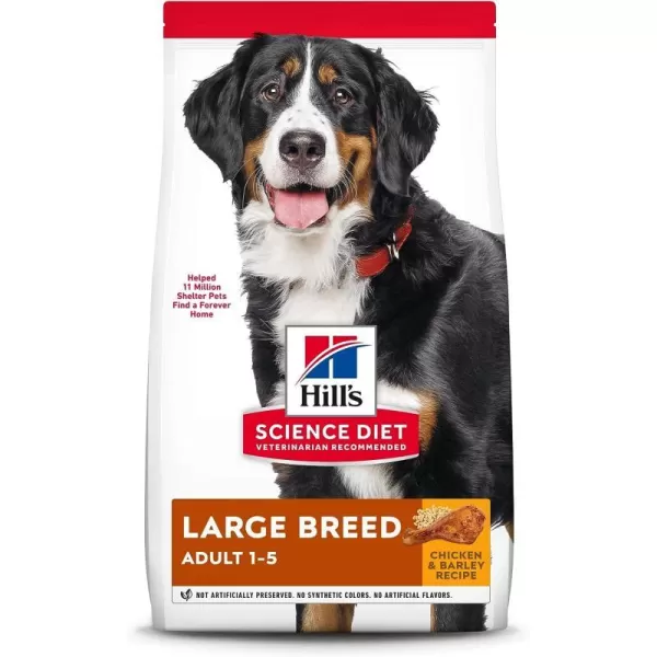 imageHills Science Diet Adult Large Breed Dry Dog Food Shippable Frustration Free Packaging Box Chicken amp Barley Recipe 35 lb BagChicken amp Barley 15 Pound Pack of 1