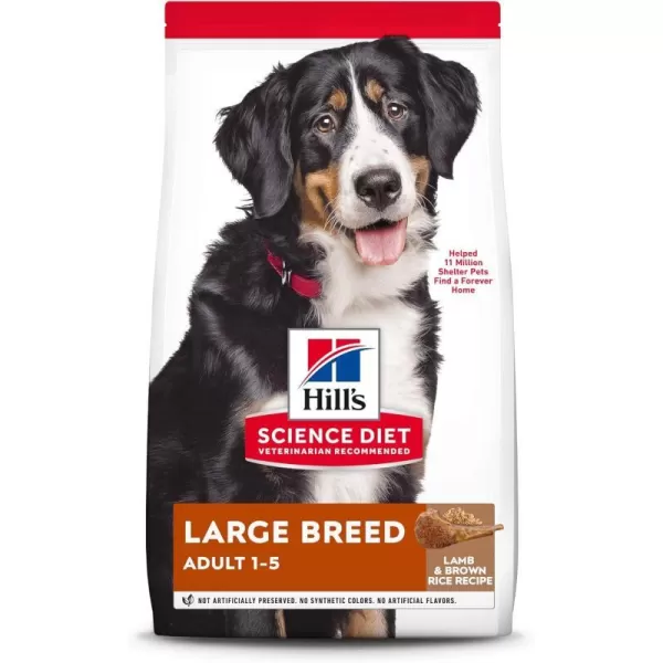 imageHills Science Diet Adult Large Breed Dry Dog Food Shippable Frustration Free Packaging Box Chicken amp Barley Recipe 35 lb BagLamb Meal amp Rice 33 Pound Pack of 1