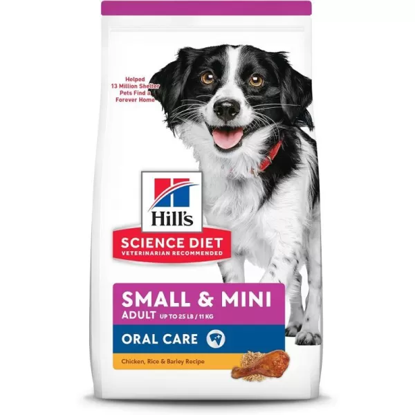 imageHills Science Diet Adult Oral Care Small amp Mini Chicken Recipe Dry Dog Food 125 lb BagHills Science Diet Adult Oral Care Small amp Mini Chicken Recipe Dry Dog Food 125 lb Bag