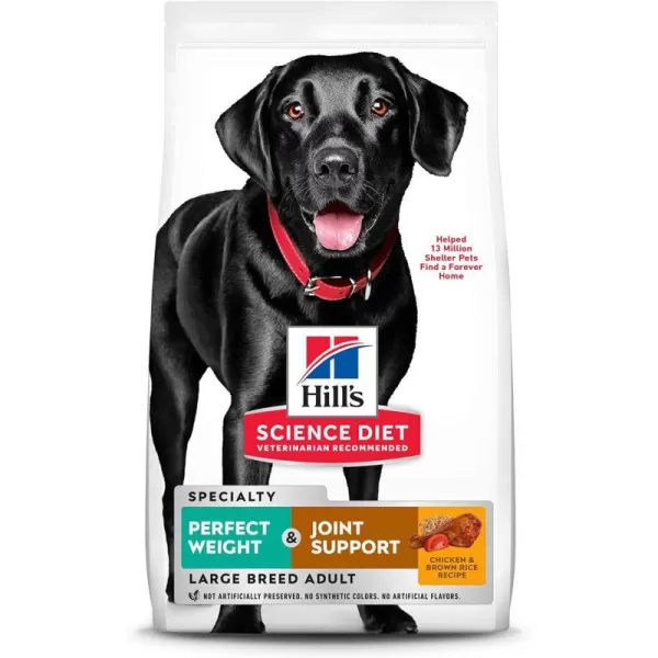 imageHills Science Diet Adult Perfect Weight amp Joint Support Large Breed Dry Dog Food Chicken Recipe 25 lb BagHills Science Diet Adult Perfect Weight amp Joint Support Large Breed Dry Dog Food Chicken Recipe 25 lb Bag