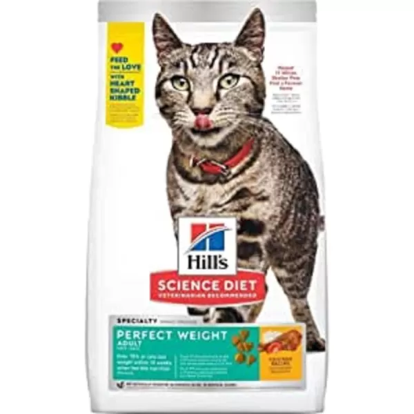 imageHills Science Diet Dry Cat Food Adult Perfect Weight for Weight Management Chicken Recipe 7 lb Bag15 Pound Pack of 1