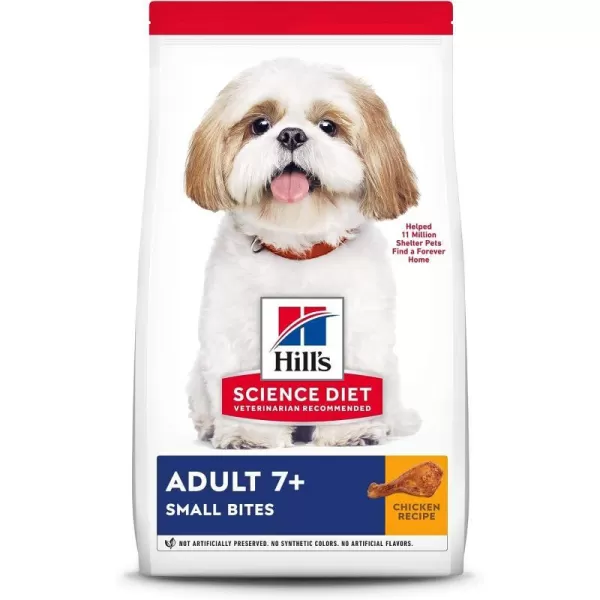 imageHills Science Diet Dry Dog Food Adult 7 for Senior Dogs Small Bites Chicken Meal Barley amp Brown Rice Recipe 5 lb Bag33 Pound Pack of 1